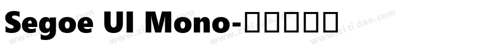 Segoe UI Mono字体转换